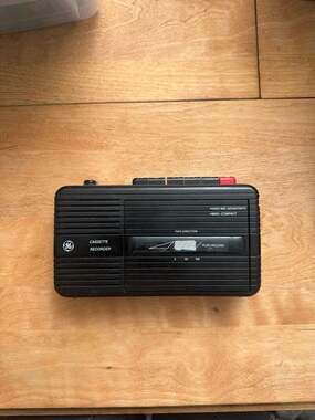 Vintage GE Cassette Recorder Model 3-5301B High Mic Sensitivity Portable Player